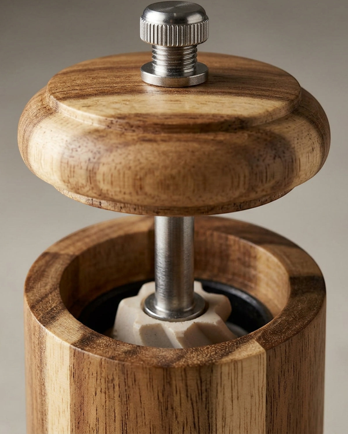Wupko Acacia Wood Manual Salt Pepper Mill Set 20 cm - Detail view