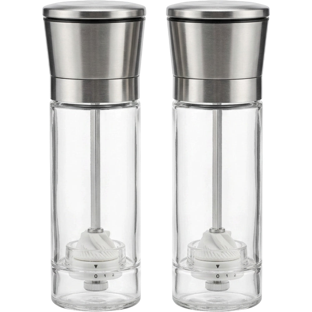 Wupko Glass Manual Salt Pepper Grinder Set 180 ml - Product view